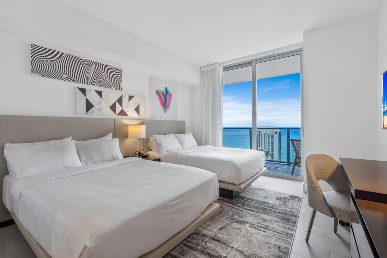 Hyde House - Luxury Waterfront 2Br 2Ba Apartment Suite With Direct Ocean View, Roof Top Pool, Resort Amenities Hollywood Eksteriør billede