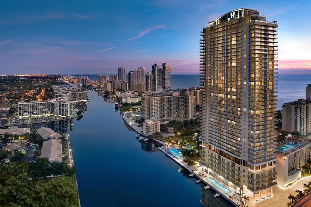 Hyde House - Luxury Waterfront 2Br 2Ba Apartment Suite With Direct Ocean View, Roof Top Pool, Resort Amenities Hollywood Eksteriør billede