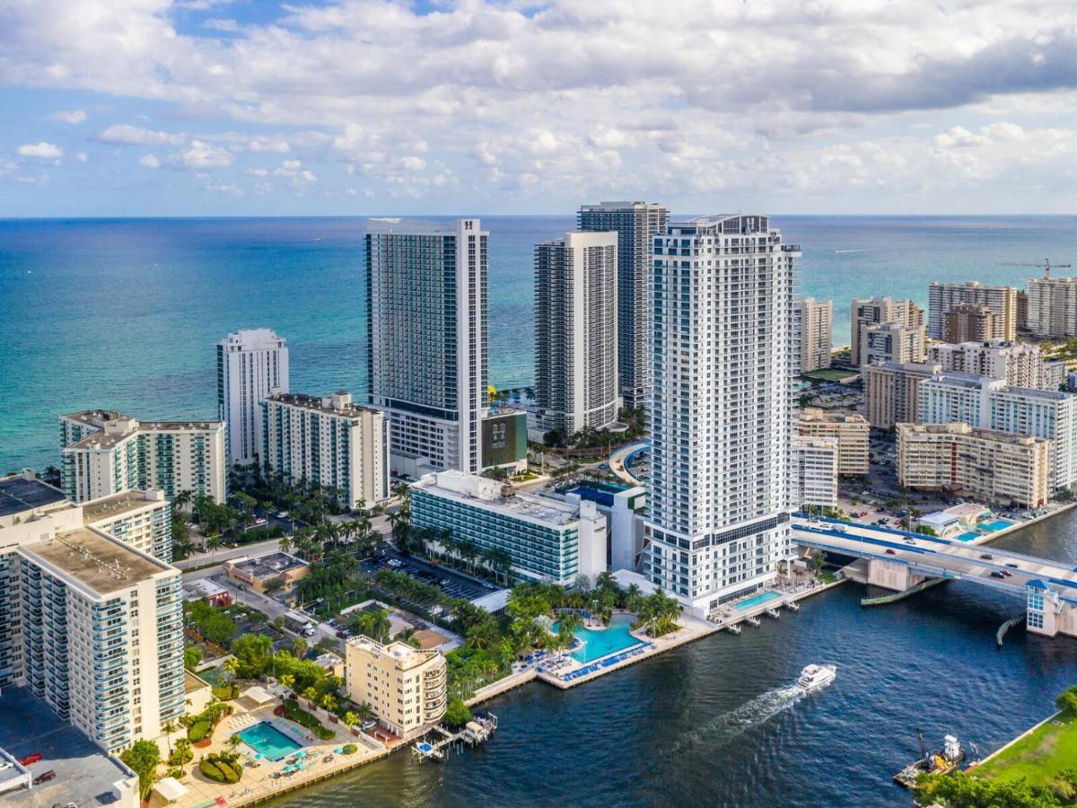 Hyde House - Luxury Waterfront 2Br 2Ba Apartment Suite With Direct Ocean View, Roof Top Pool, Resort Amenities Hollywood Eksteriør billede
